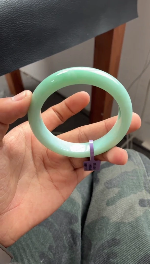 未镶嵌手镯翡翠（捡漏）浓蓝果绿底 22号 57-58圈口