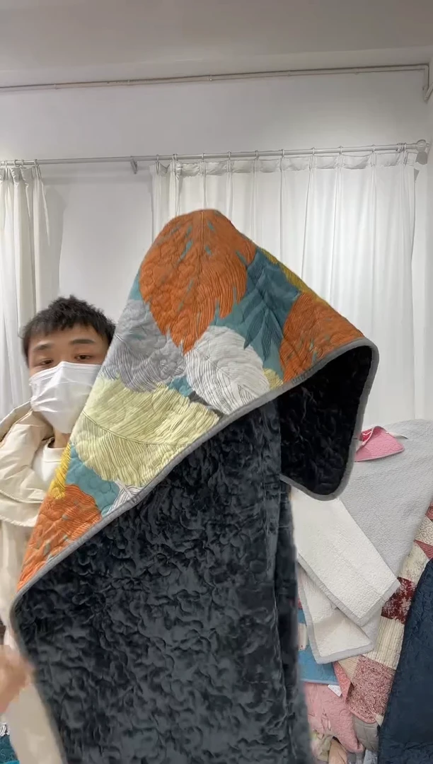 棉1602*210绒纯棉床盖118号微瑕