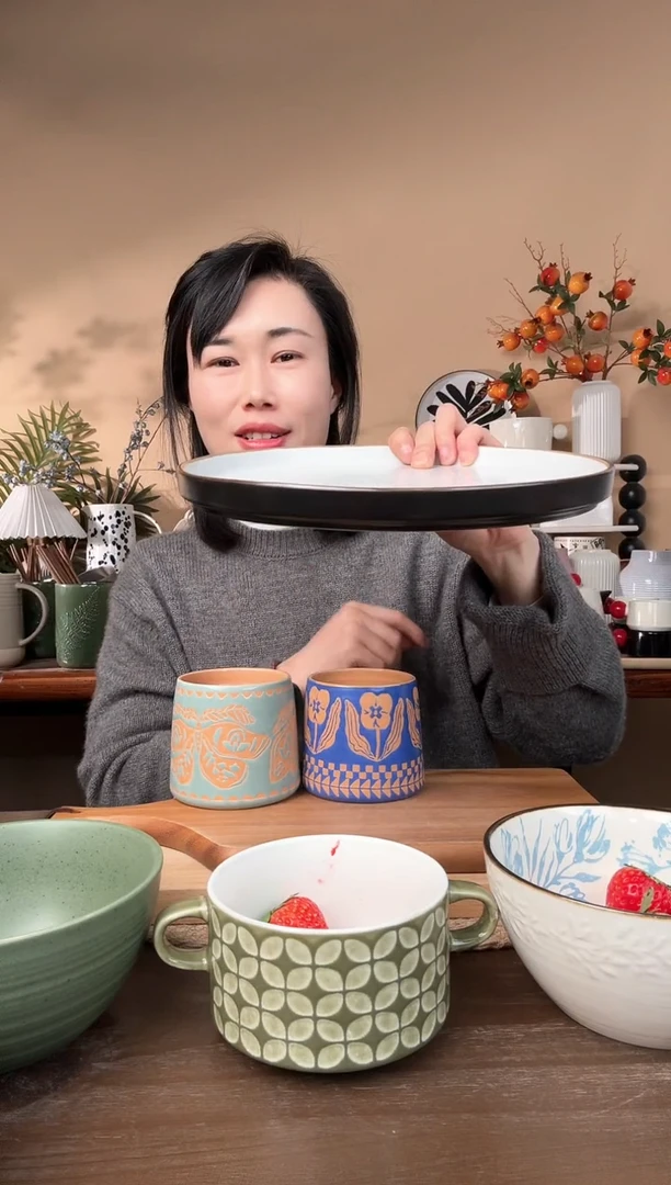 【闪购商品】瓷片10.5英寸大平盘微瑕