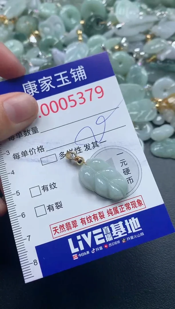 吊坠(不含链)未镶嵌翡翠5379