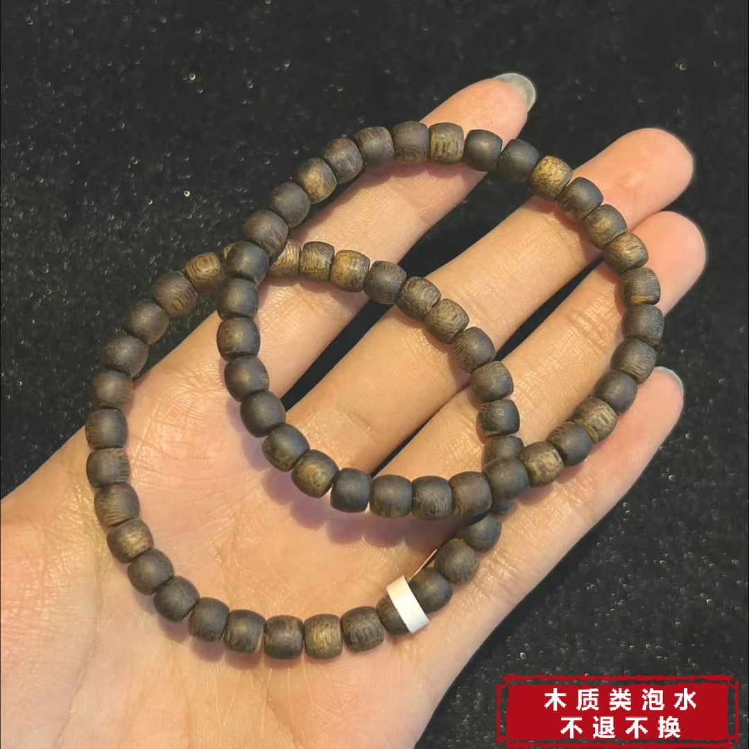沉香【铭记珠宝】沉香桶形单圈手串11-DM218H416【多样性发一件】