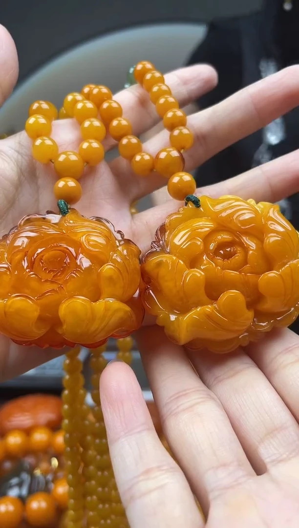 未镶嵌琥珀裸石首饰 假1赔4（多样性发货1件