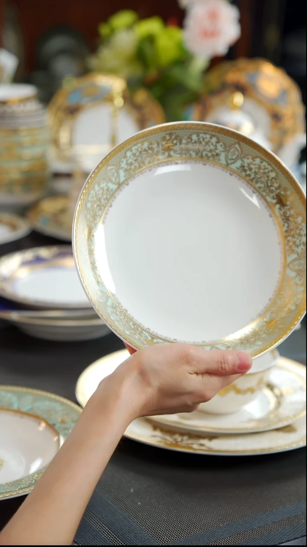 瓷片8英寸深菜盘 福利款 瑕