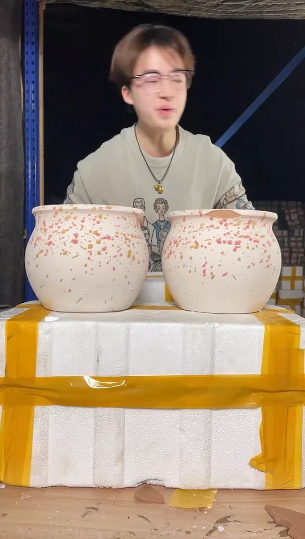 紫砂花盆宜兴紫砂粗陶花盆18*16