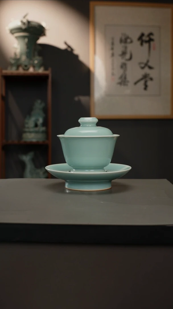 【闪购商品】杯原产地原矿  三才盖碗