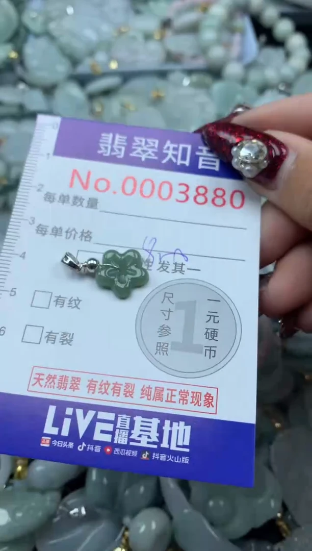 吊坠(不含链)未镶嵌翡翠3880