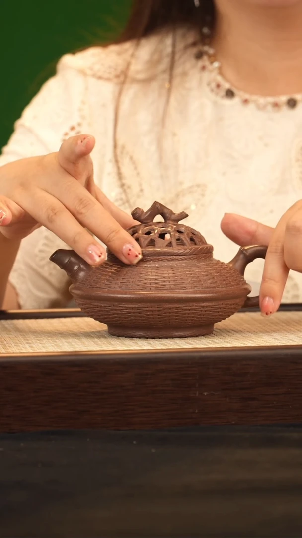 茶壶紫砂ss0520031996竹编合欢