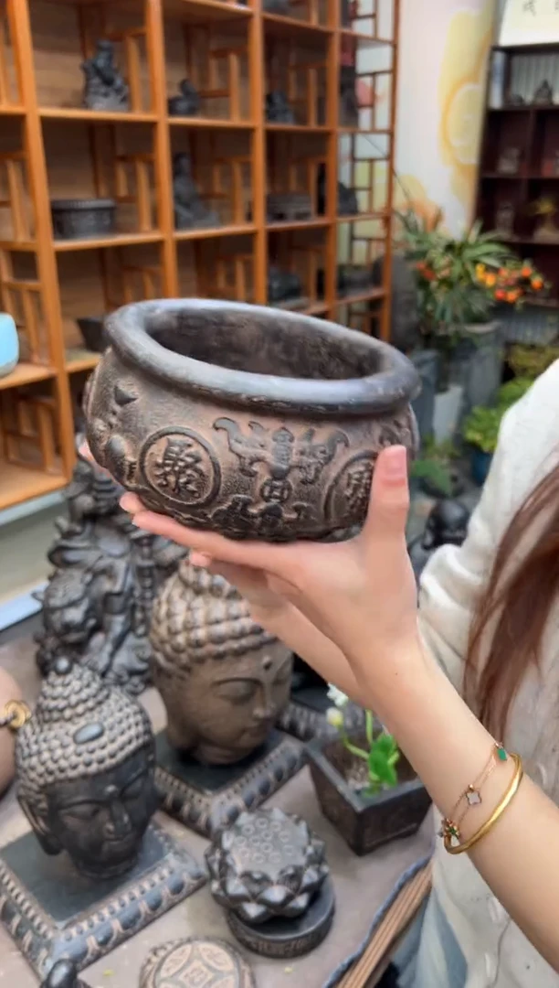 陶土【火山泥】聚宝盆