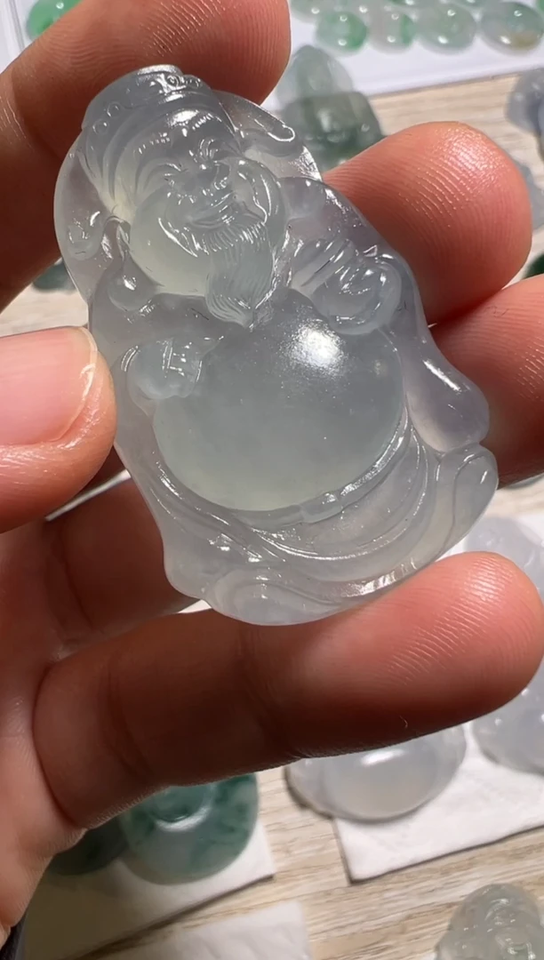 定制翡翠未镶嵌财神
