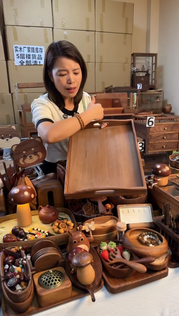 特价处理 微瑕大号高耳托盘40*30