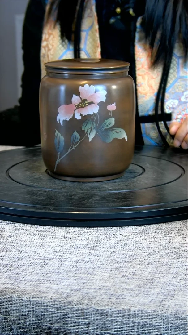 【闪购商品】建水全手工紫陶茶罐精磨075