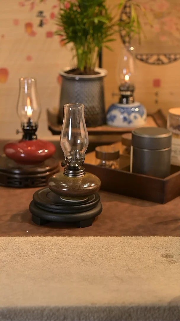 景德镇陶瓷油灯摆件