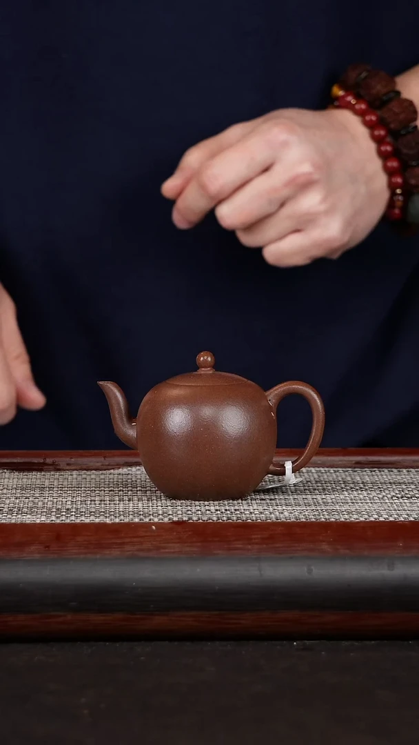 【闪购商品】紫砂茶壶一粒珠紫玉金砂140CC