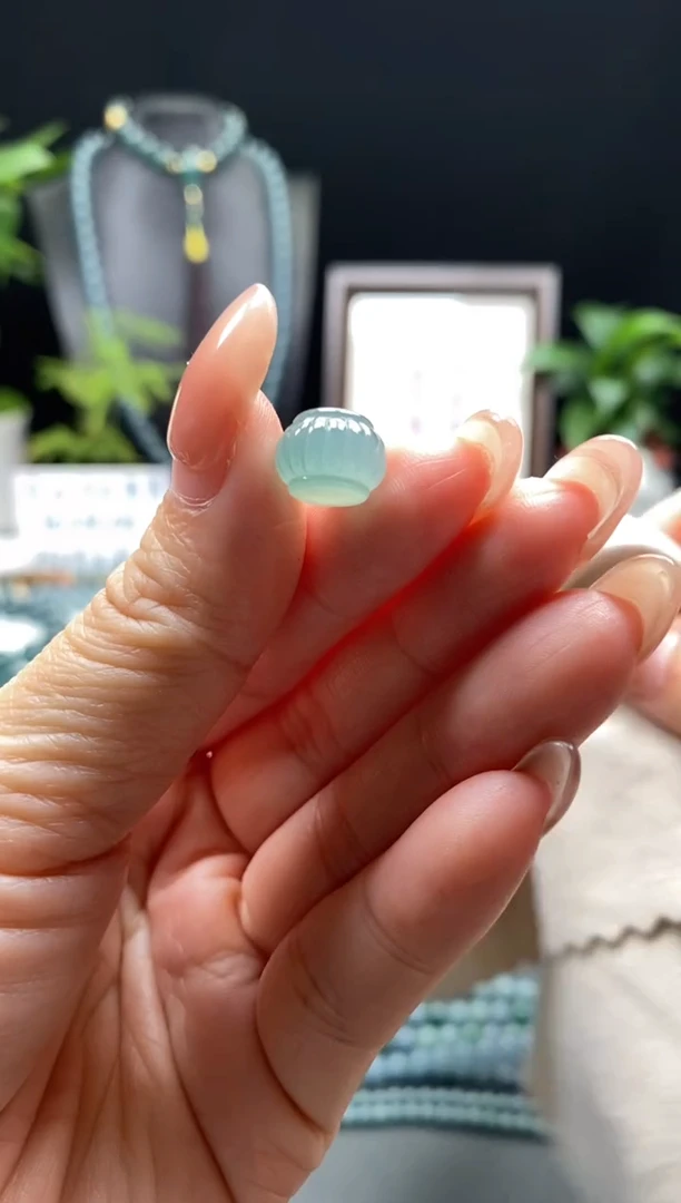 未镶嵌手链翡翠散珠卡10mm左右雕刻珠