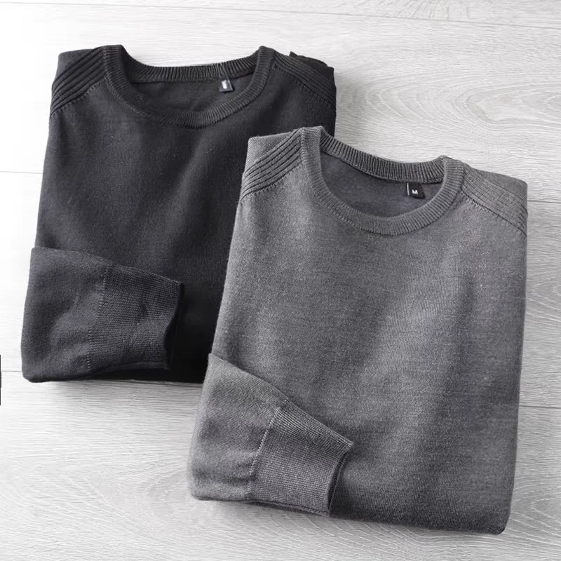 博家 亲肤软糯休闲圆领衫 2-016