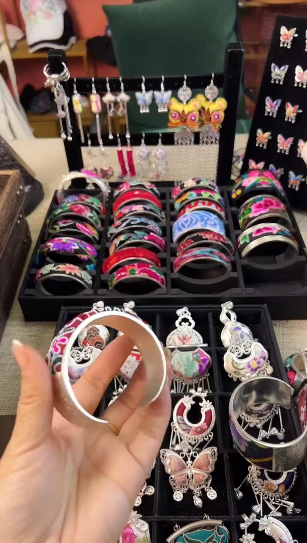 织绣艺枝独绣老绣饰品164