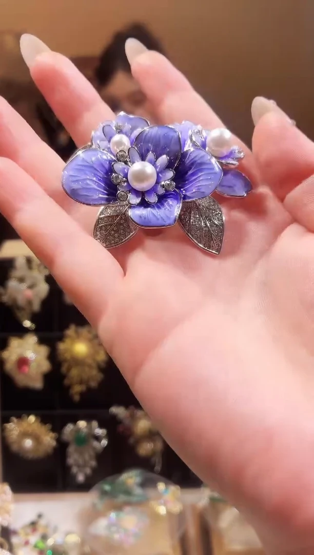 合成立方氧化锆铜合金牡丹