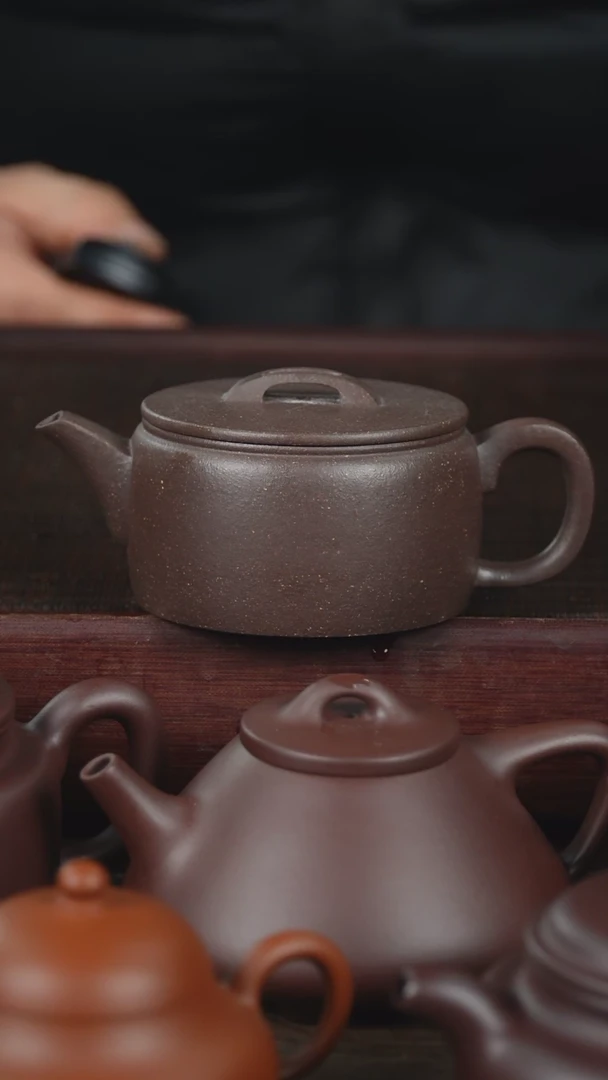 【闪购商品】紫砂茶壶180cc全手天青汉瓦