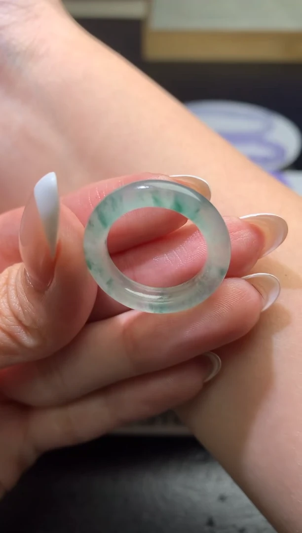 未镶嵌定制翡翠黎*毛货 13 14圈口