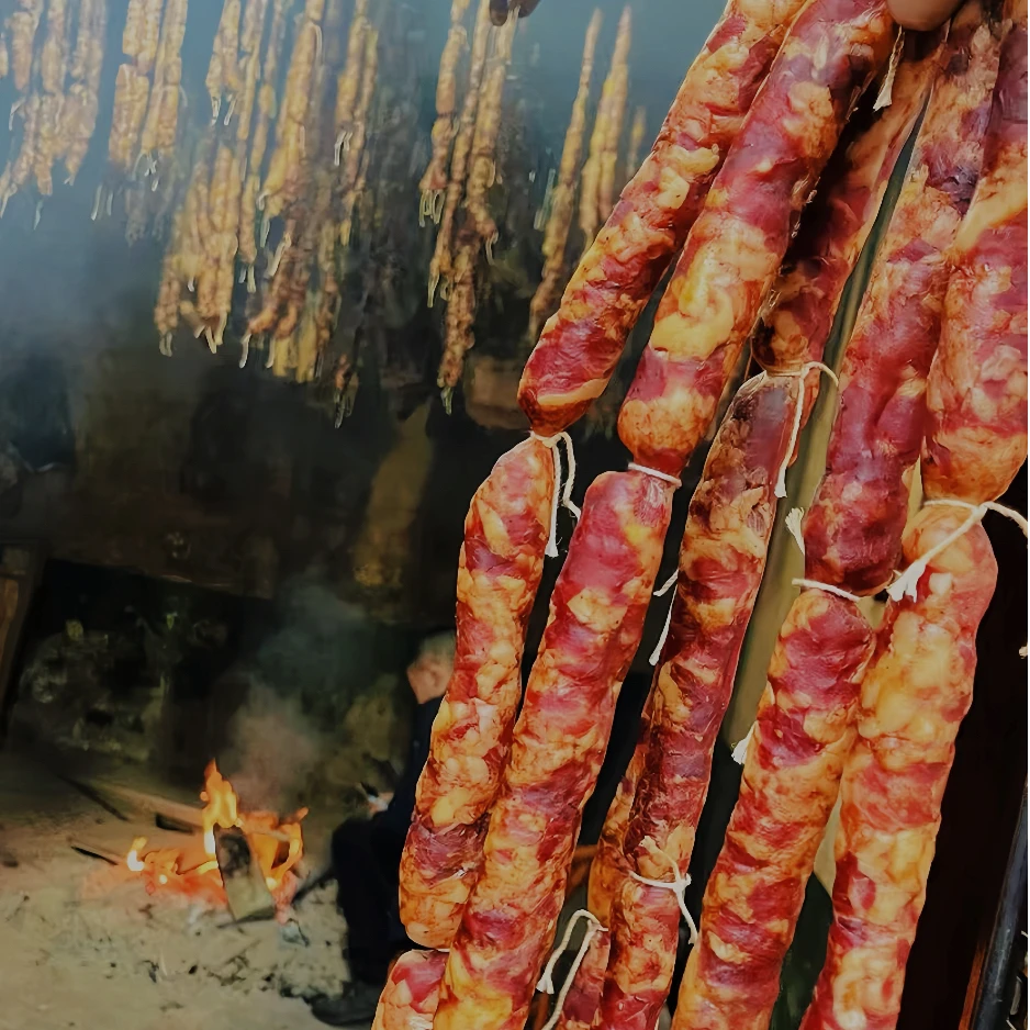 【腊香肠】湖北恩施柴火烟熏腊味腊肉香肠腊肠麻辣原味五香可选500g