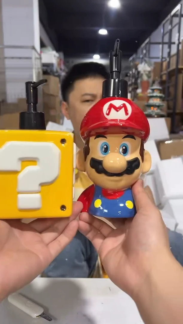 瓷片b款马里奥按压瓶加问号按压瓶