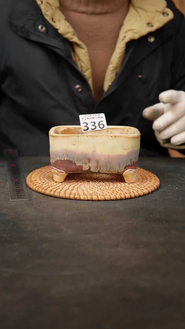 【闪购商品】瓷片336泥泥手工花盆