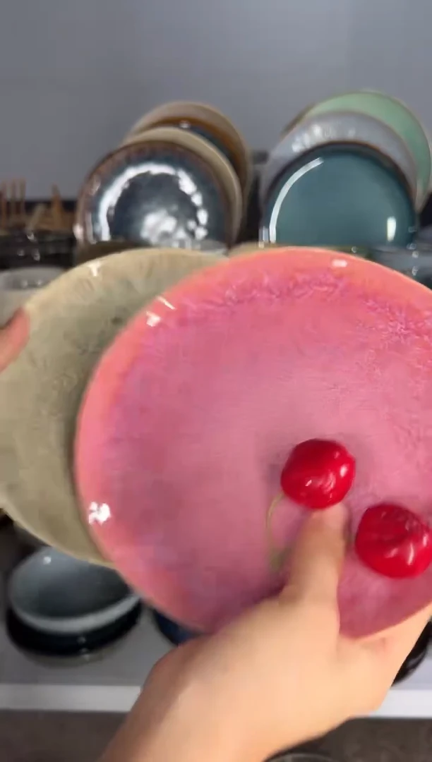 陶瓷外贸尾货瑕疵满20包邮X2小盘