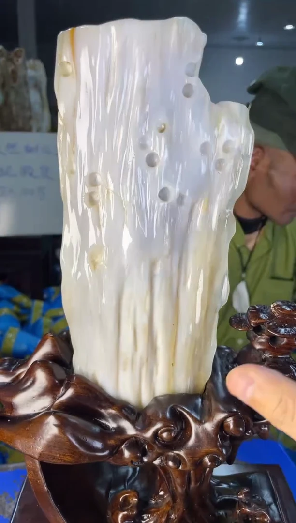 未镶嵌摆件硅化玉32