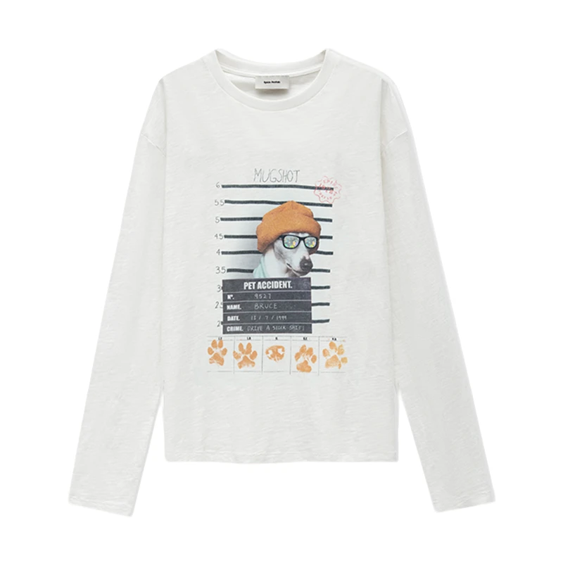 【DoubleCheck】Epide Prefab MugShot肇事逃学狗小灵缇长袖T恤TEE