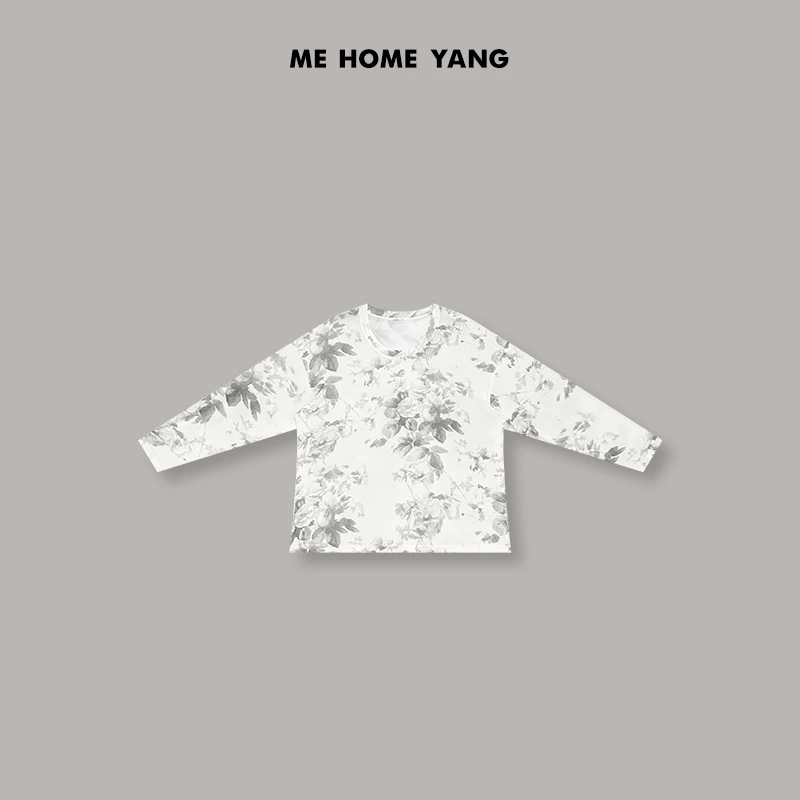 ME【水墨芍药防晒衫】夏季百搭女士显瘦气质新款T恤MEQS4871