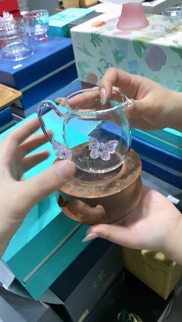 【闪购商品】高硼硅玻璃无盖款X270温茶器＋X529公道杯