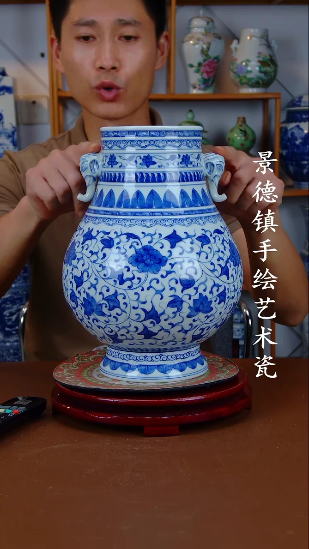现代景德镇手工手绘陶瓷摆件69
