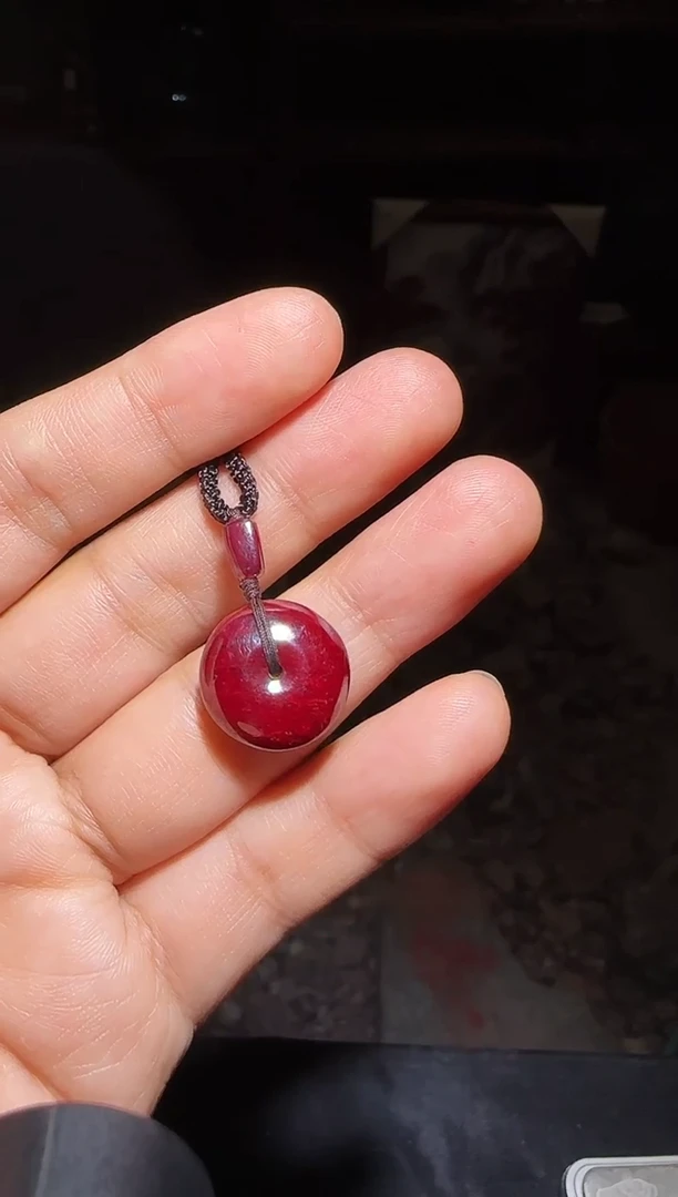 天然辰砂朱砂平安扣28