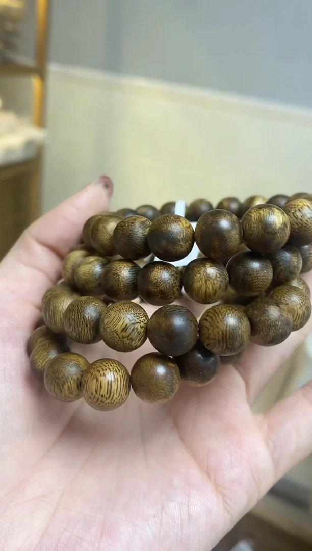 【闪购商品】沉香手串莺歌绿圆珠单圈1.1+多样性发其一