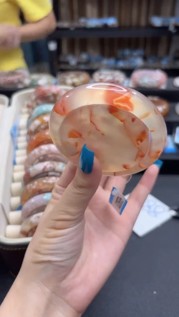 未镶嵌手镯石英质玉742(58圈赠送镯心)