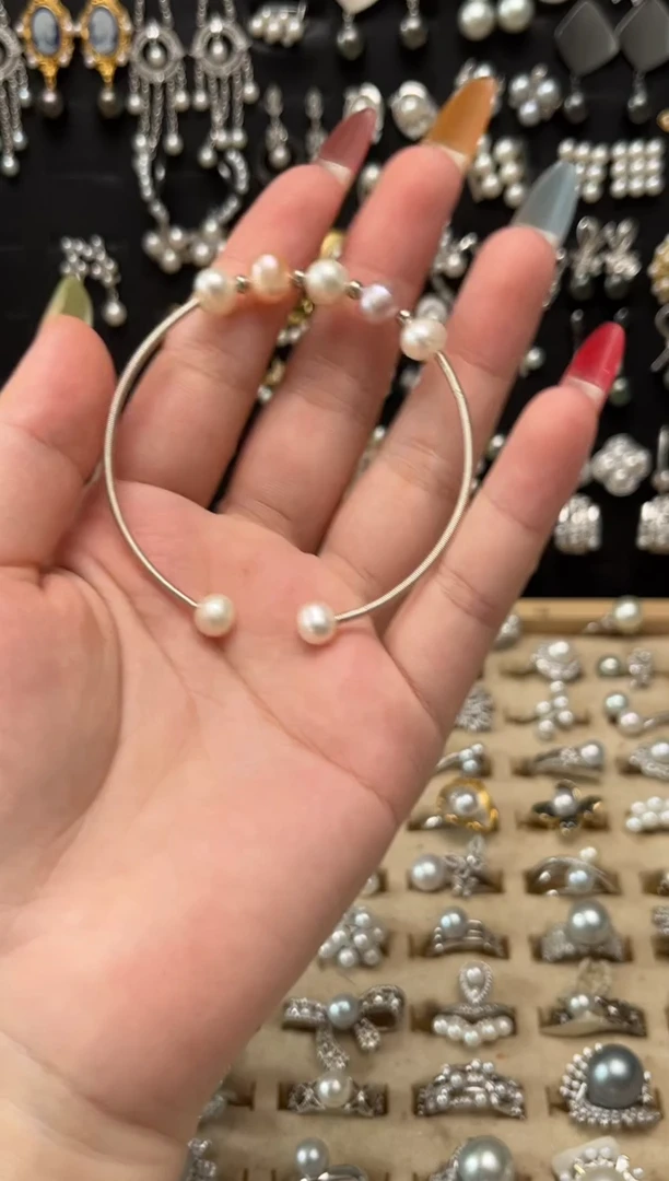 淡水珍珠手镯未镶嵌微瑕