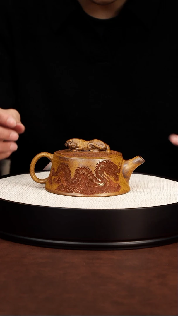 茶壶紫砂龙骨金砂 卧虎藏龙柱础