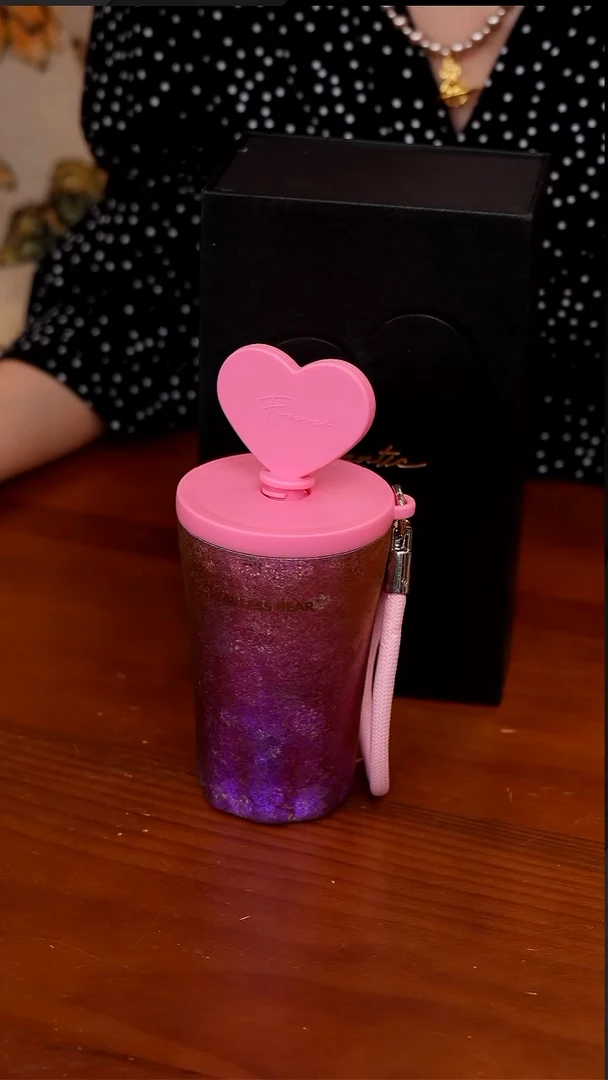 -不畏熊心动系列纯钛咖啡杯-心动浪漫350ml