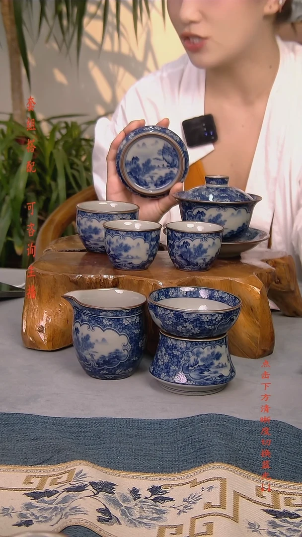 简装家用款7件套 老陶泥开片纹陶瓷茶具