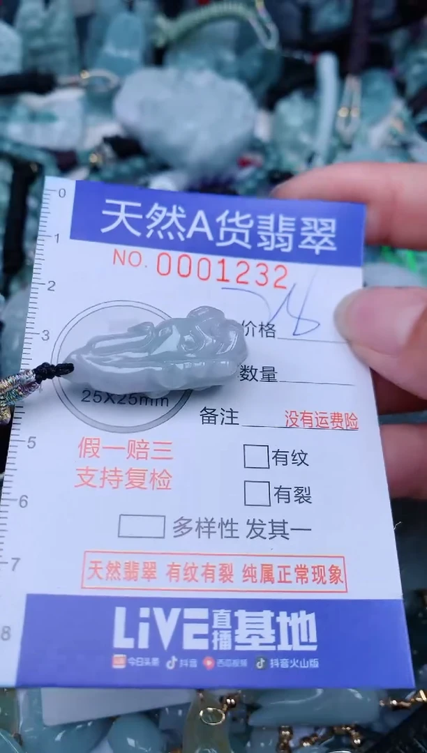 翡翠未镶嵌颈饰...0001232