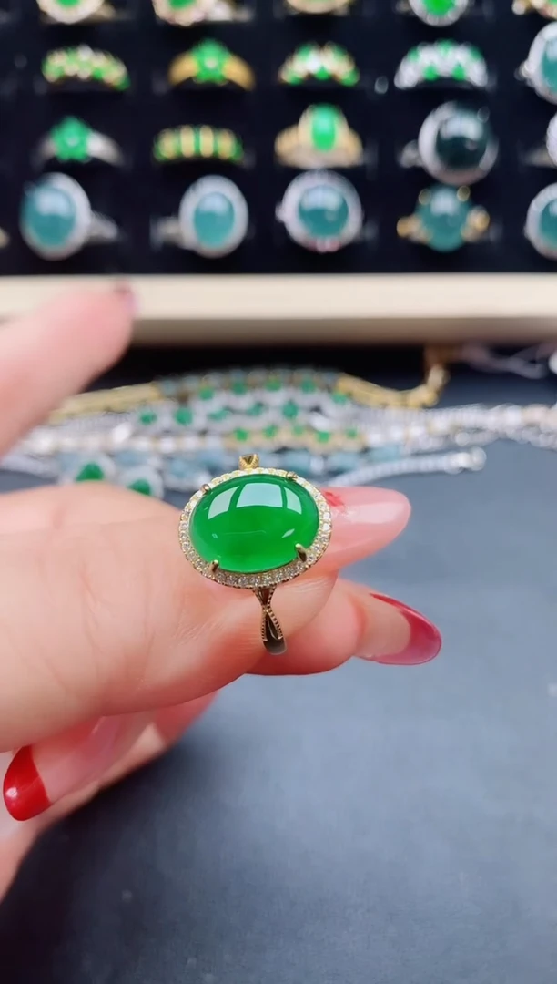 【闪购商品】翡翠戒指银S925镶嵌321321