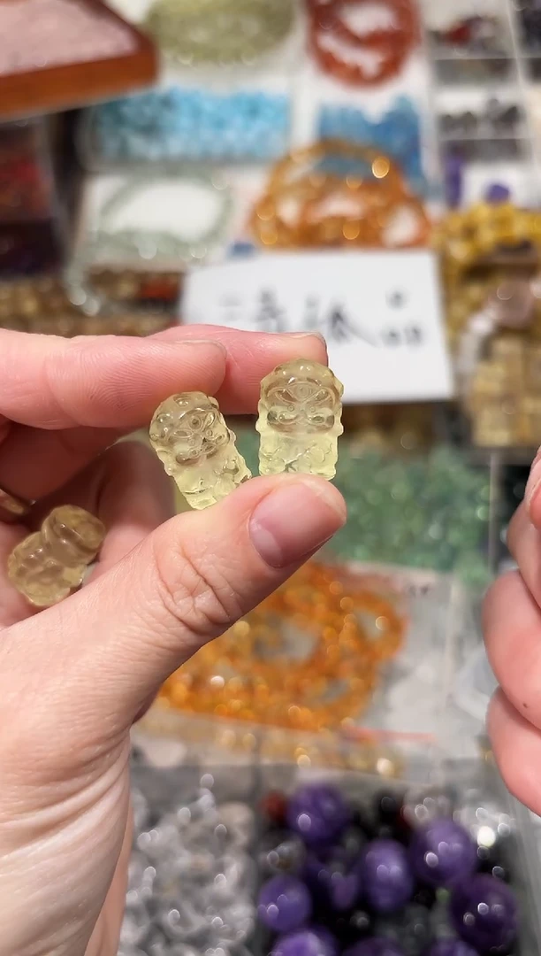 【闪购商品】水晶手串未镶嵌A17黄水晶米爷一个