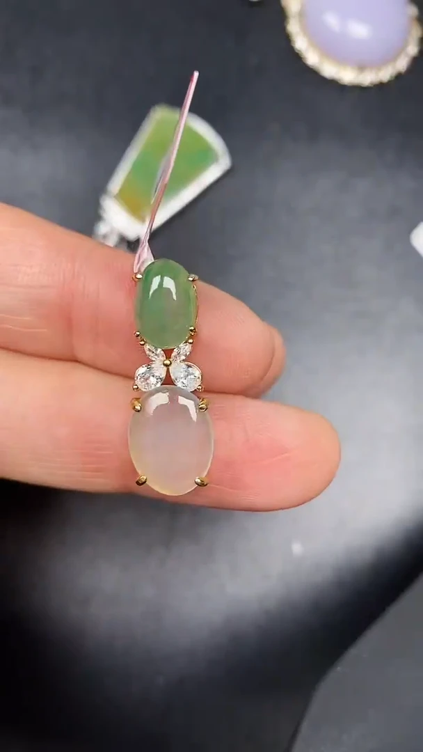 银S925镶嵌戒指翡翠1830