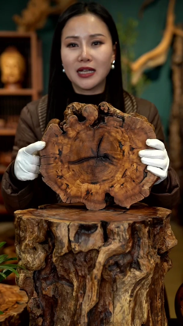 木瑄**玛雷击枣木底座