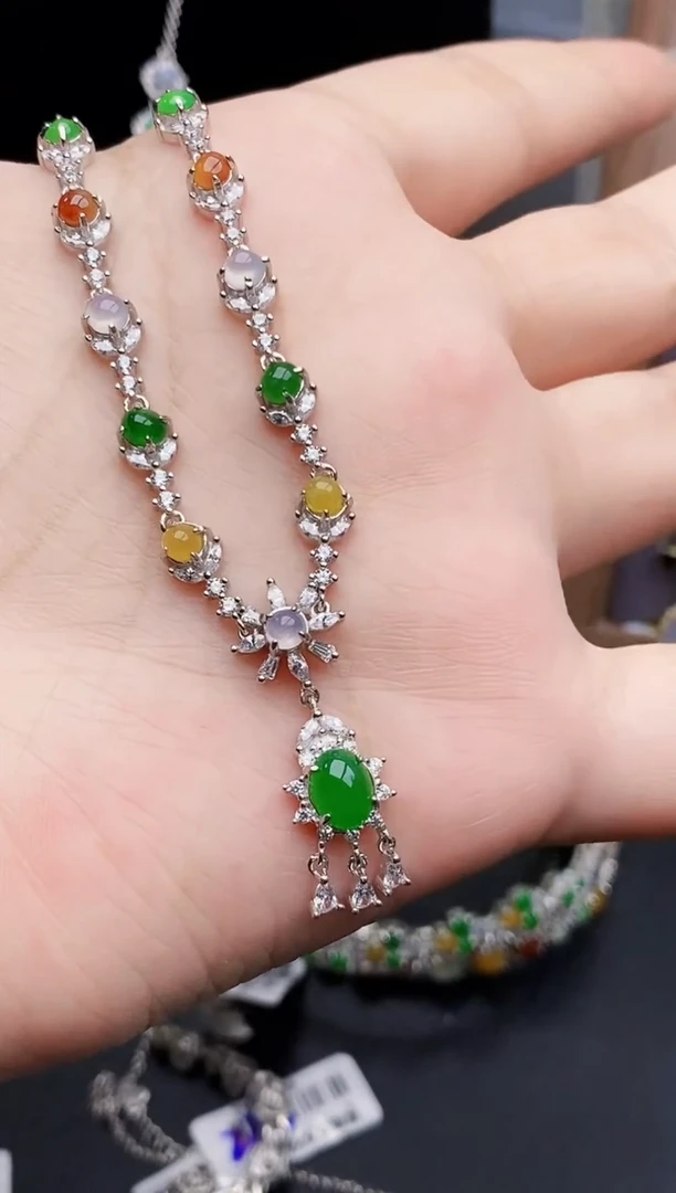 银S925镶嵌戒指翡翠1246