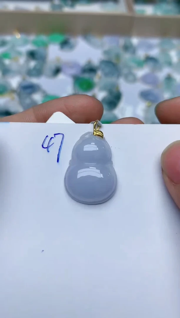 【闪购商品】翡翠颈饰18K金镶嵌天然翡翠A货
