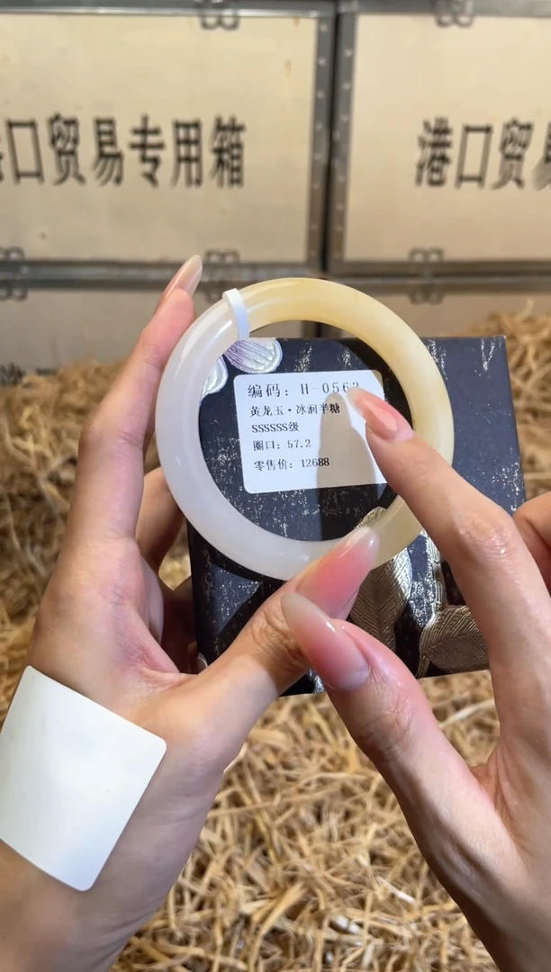 未镶嵌手镯石英质玉H0563