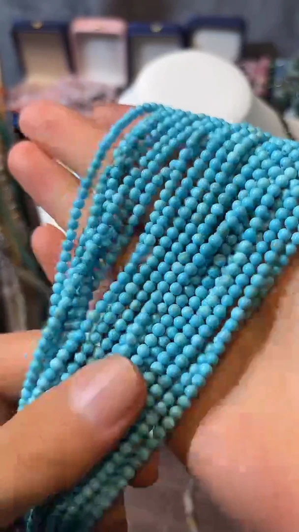 合金玛瑙/玉髓珠宝奇石松石3mm一条