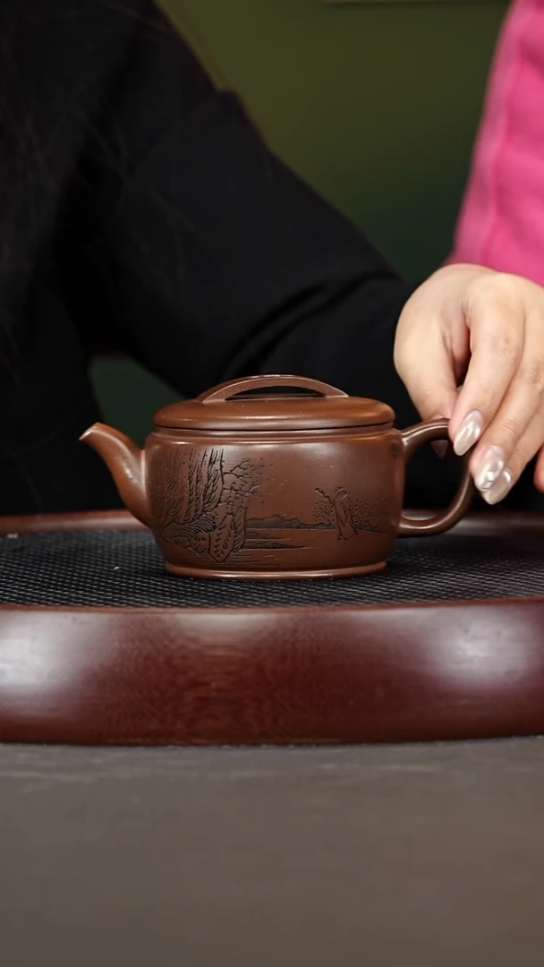 茶壶紫砂88ZXJ汉瓦 龙潭紫泥240cc