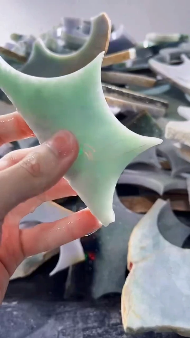 裸石翡翠缅甸翡翠A货文1106